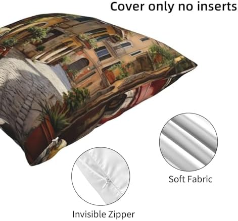Ogniwo Italian Street Throw Pillow 12x12 Inch 1