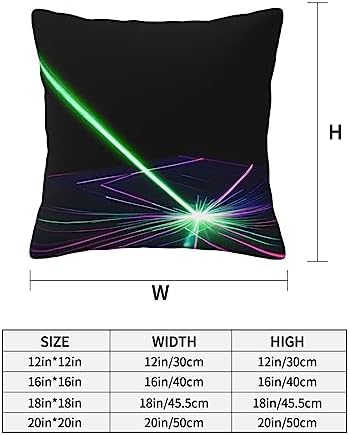Ogniwo Laser Lights Throw Pillow 12x12 Inch