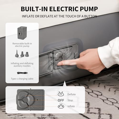 Naturehike Compact King Air Mattress with Built-in Pump