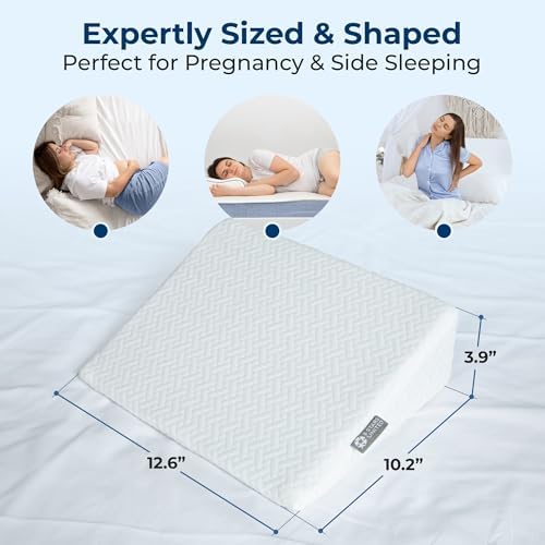 5 Stars United Small Pregnancy Pillow Wedge - White
