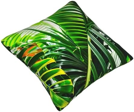 Ogniwo Green Tropical Jungle Pillow Cover 12x12 Inch