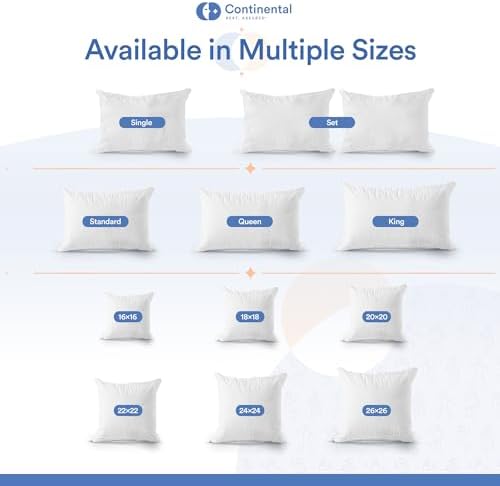 Continental Bedding Bamboo Viscose Pillow Protectors - 24x24 Inch Zippered Pack of 1