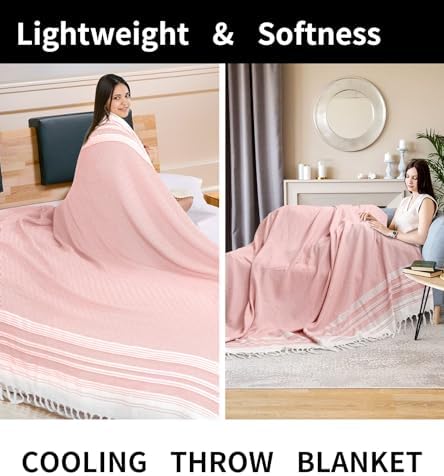 Gray Soft Throw Blanket - Modern Boho Design