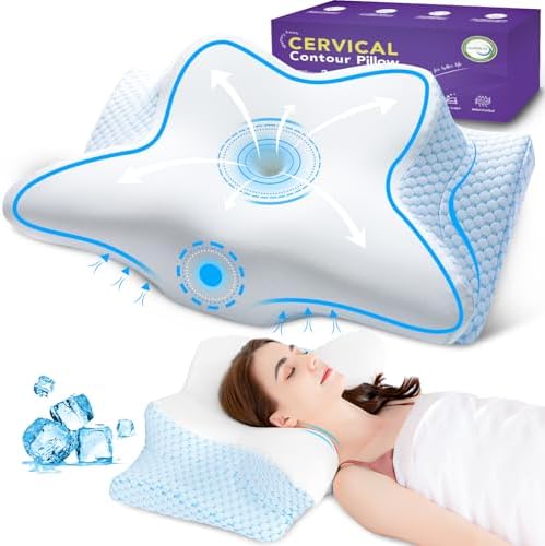 Iwacool Cool Cervical Neck Pillow for Pain Relief