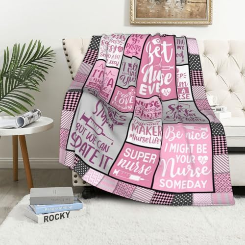 Nurse Appreciation Throw Blanket for Women