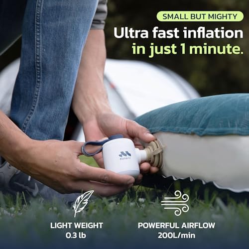 Woowind Cordless Air Mattress Pump with 4000mAh Battery 1