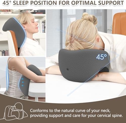 SPUER 2in1 Ergonomic Memory Foam Travel Pillow