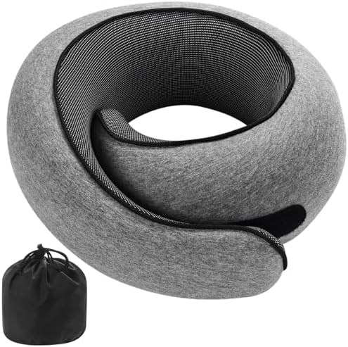 2024 Memory Foam Travel Pillow for Comfort and Support