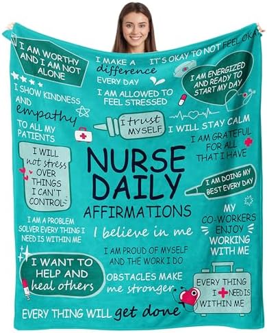 Nurse Appreciation Throw Blanket 60x50 for Nurses Day
