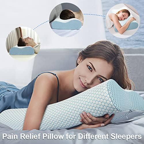 Anvo Memory Foam Pillow for Neck Shoulder Pain Relief