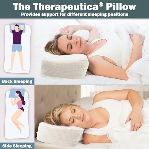 Therapeutica Cervical Foam Pillow for Neck Shoulder Back Pain Relief