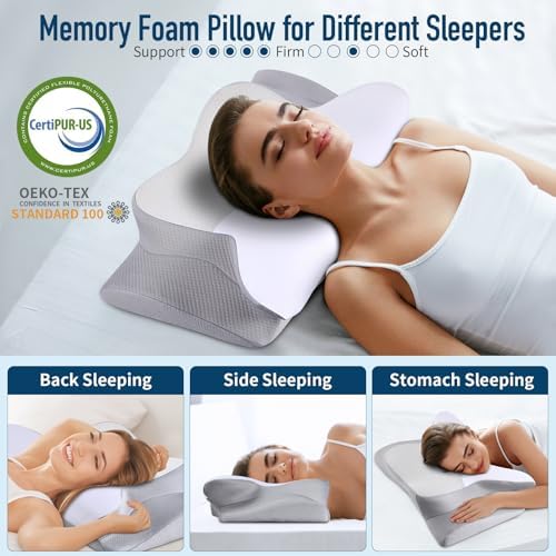 Ylekto Ergonomic Cervical Pillow for Neck Pain Relief