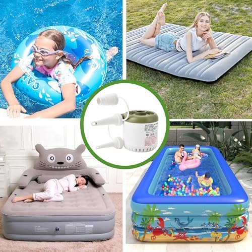 IRISFLY Electric Air Pump with 3 Nozzles AC110-240VDC12V