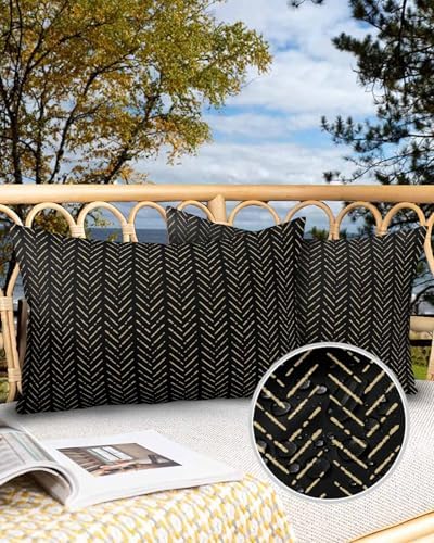 Waterproof Pillow Protector 2 Pack with Zipper and Modern Design