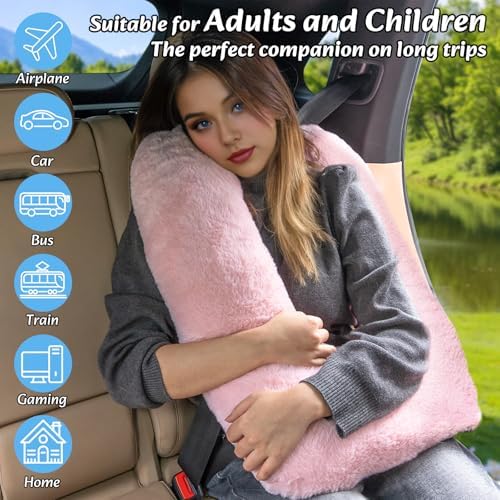Swemos Travel Pillow - Gray Ergonomic Neck Support for Kids Adults