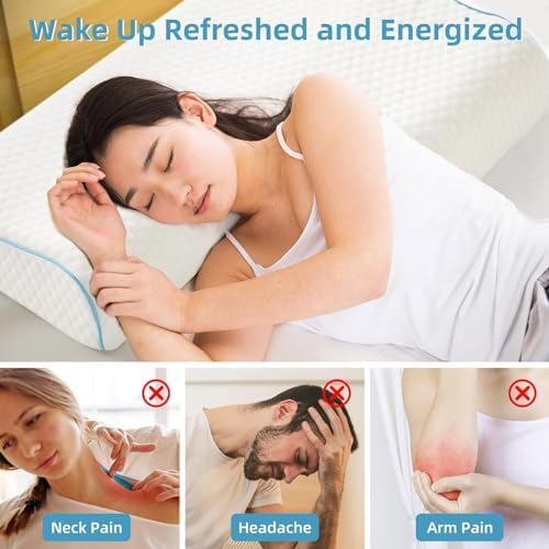 Couples Anti-Pressure Memory Foam Pillow with Arm Hole
