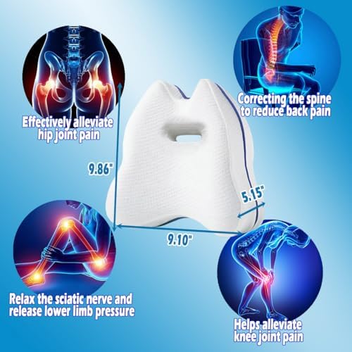 Tiwwie Orthopedic Knee Pillow for Side Sleepers