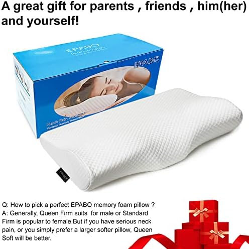 EPABO Contour Memory Foam Pillow for Neck Pain Relief