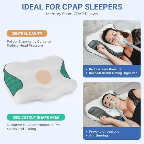 Elviros Cervical CPAP Pillow for Sleep Apnea