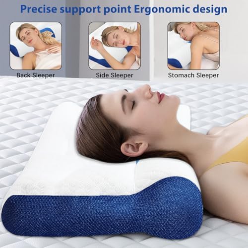 Ergonomic Pillow for Neck Support and Sleeping Comfort