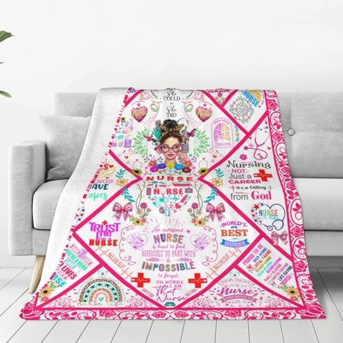 Nurse Appreciation Throw Blanket 60x50 Inches