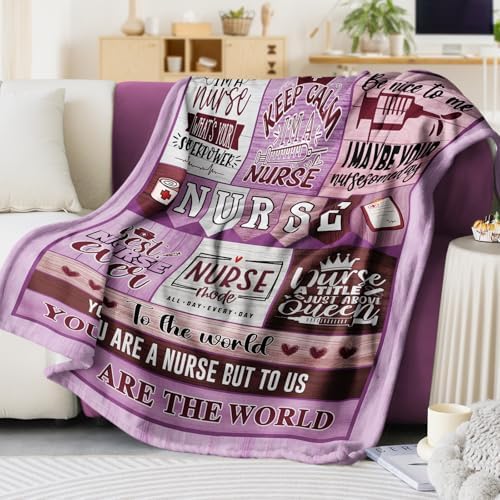 Nurse Appreciation Blanket 60x50in for Women