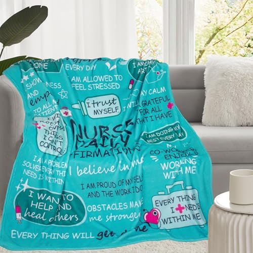 Nurse Appreciation Throw Blanket 60x50 for Nurses Day