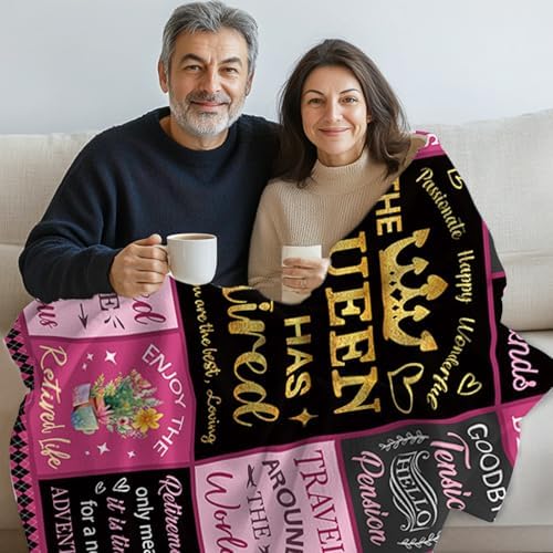 HEIFAM Retirement Blanket for Women 50x60 Queen Size