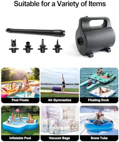 Adjustable Electric Air Pump 400W600W for Mattresses and Pool Floats