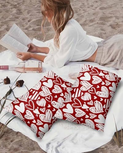 Waterproof Pillow Protector 2 Pack with Heart Design 1
