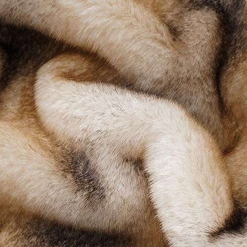 BATTILO HOME Luxury Faux Fur Throw Blanket 50x60