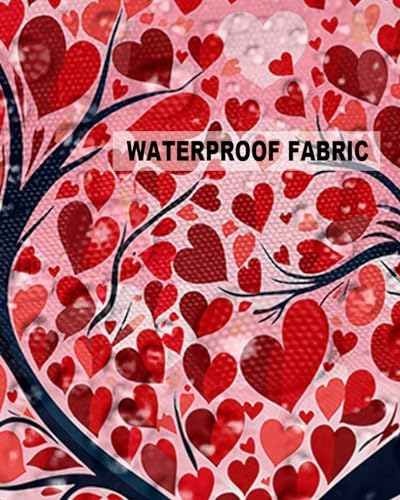Waterproof Pillow Protector 2 Pack with Love Heart Design