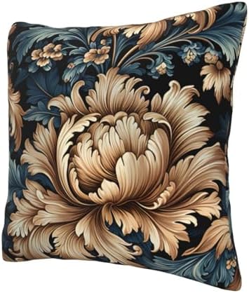 Ogniwo Damask Pattern Throw Pillow 12x12 Inch