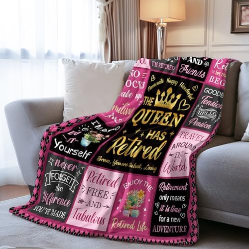 HEIFAM Retirement Blanket for Women 50x60 Queen Size