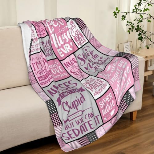 Nurse Appreciation Throw Blanket for Women
