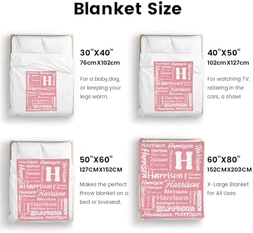 Custom Blanket with Name - Personalized Throw for Loved Ones