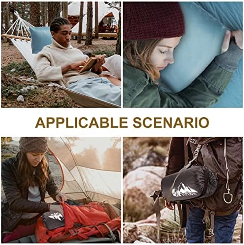 Ivellow Memory Foam Travel Pillow for Camping and Travel