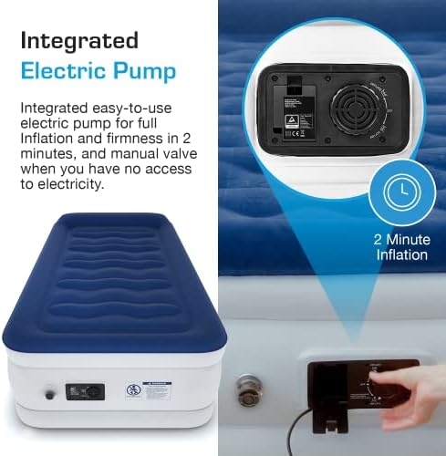 Active Era Luxury Twin Air Mattress with Built-in Pump
