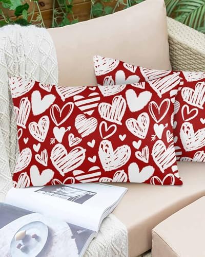 Waterproof Pillow Protector 2 Pack with Heart Design 1
