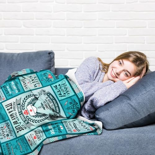 LAIORD Nurse Blanket 60x50 Inches for Women