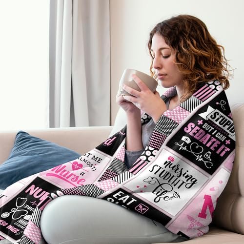 Nursing Student Gift Blanket - 60x50 for Women