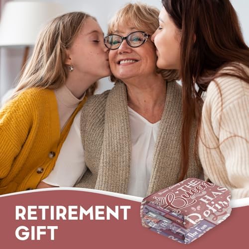 Retirement Gift Blanket for Women 60x50 Inch