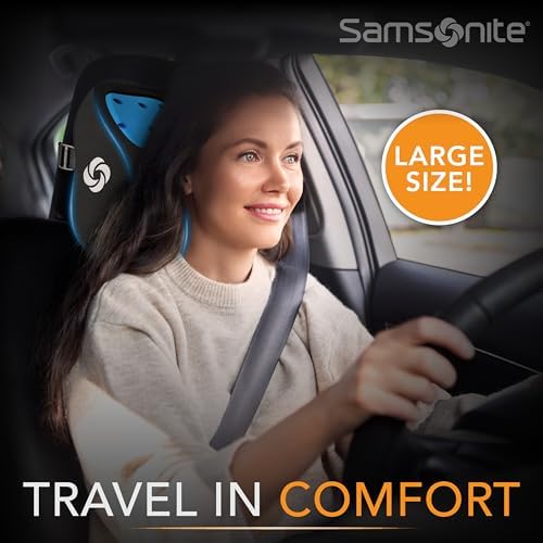 Samsonite Cooling Car Neck Pillow with Airflow Support