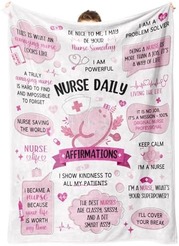 SteadStyle Funny Nurse Affirmation Throw