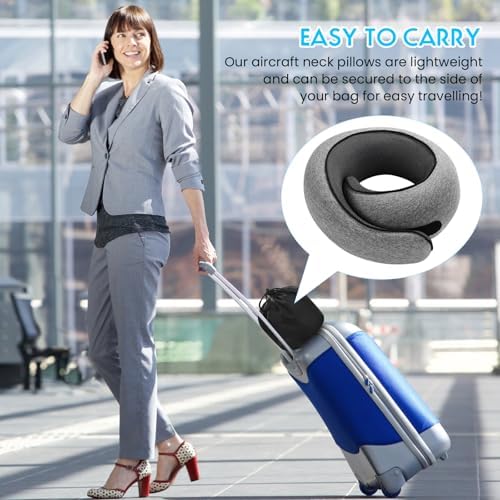 2024 Memory Foam Travel Pillow for Comfort and Support