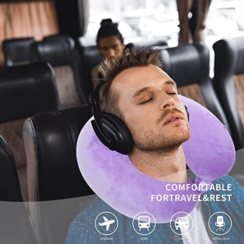 FEIYAUMI Travel Neck Pillow Cover Washable Zipper Closure Soft and Breathable