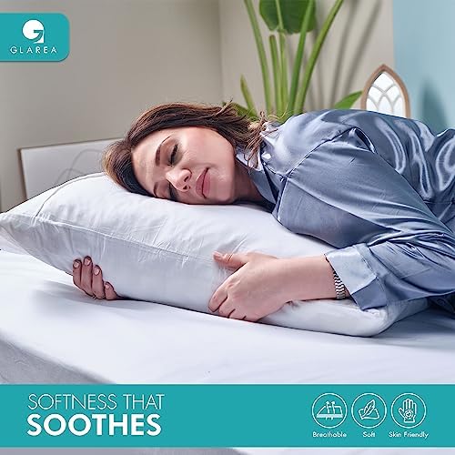 Glarea 24-Pack White Pillow Cases Queen Size