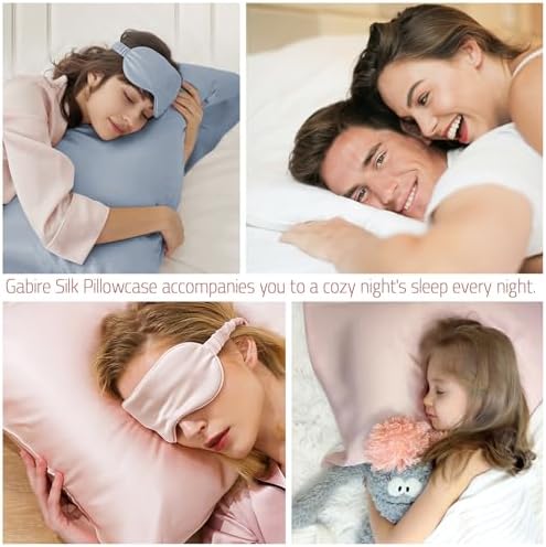 Gabire Mulberry Silk Pillowcase - Acne Preventing Skin Hair Friendly
