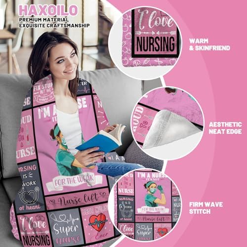 Nurse Appreciation Throw Blanket 50x60 Soft Flannel Gift