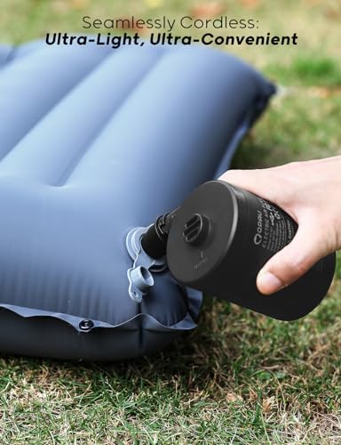 QPAU Electric Air Pump with 3 Nozzles and 5000mAh Battery